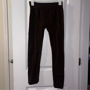 Women's Dark Brown Maze Collection Leggings Size: S/M